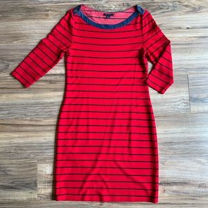 Tommy Hilfiger Boatneck Sheath Dress - Medium